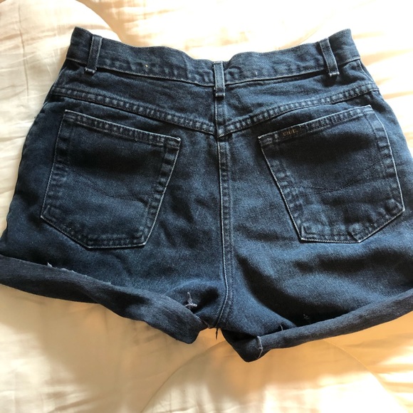 Chic high waisted denim shorts - Picture 4 of 4